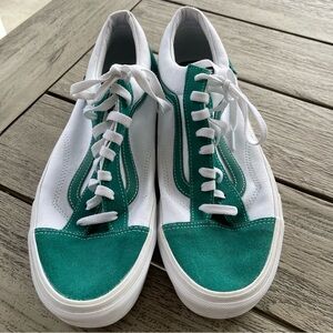Vans Classic Style Sport Cadmium Green Lace Up Sneakers Mens Size 11